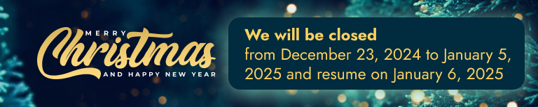 We will be closed from December 23, 2024 to January 5, 2025 and resume on January 6, 2025 | Basco Automotive Services